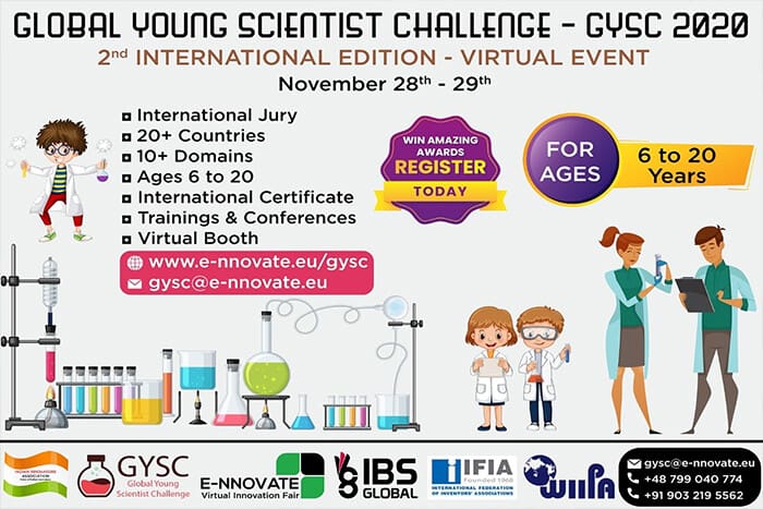 GLOBAL YOUNG SCIENTISTS CHALLENGE (GYSC) 2020
