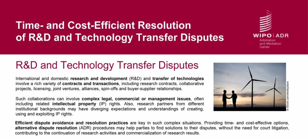 WIPO and IFIA Help Inventors to Settle IP Disputes