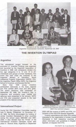 1998 IFIA young inventors Olympiad