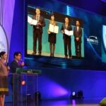 From left to right: 1- Title of Invention: Package for Spent Nuclear Fuel from Water-Cooled Energy Reactor From: FSUE MCC company, Russian Federation 2- Title of Invention: Underground Pipeline Spacer Include Location Detection Device From: KEPCO Sector 3- Title of Invention: KPS Acoustic Resonance Inspection System From: KEPCO PLANT SERVICE & ENGINEERING