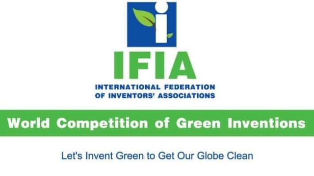IFIA, International Federation, Inventors' Associations logo for green invention