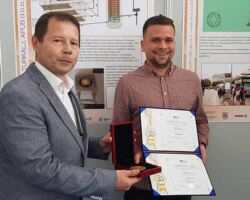 IFIA Best Invention Medal is Awarded to Domagoj Buban, Dr.sc. Vladimir Tudic, UDRUGA INOVATORA KARLOVACKE ZUPANIJE for the Invention "ZET SMART PAYMENT SYSTEM" from Croatia IFIA Best Invention Medal is Awarded to Domagoj Buban, Dr.sc. Vladimir Tudic, UDRUGA INOVATORA KARLOVACKE ZUPANIJE for the Invention "ZET SMART PAYMENT SYSTEM" from Croatia