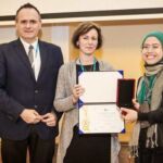 IFIA Best Invention Medal is Awarded to Universiti Malaysia PAHANG, SHARIFAH FADHILAH SYD MOHD FUZI, JUN HASLINDA SHARIFFUDDIN, SITI HAJAR SAHARUDIN for the Invention "Utilization of Biomaterials Derived from Cockle Shell Waste as Bio-scaffold in Bone Tissue Engineering" IFIA Best Invention Medal is Awarded to Universiti Malaysia PAHANG, SHARIFAH FADHILAH SYD MOHD FUZI, JUN HASLINDA SHARIFFUDDIN, SITI HAJAR SAHARUDIN for the Invention "Utilization of Biomaterials Derived from Cockle Shell Waste as Bio-scaffold in Bone Tissue Engineering"