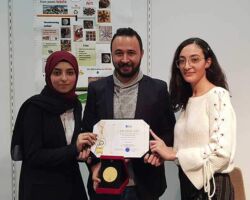 IFIA Best Young Inventor Medal is Awarded to Thou Al Fekar Nassrallah, Rim Barakat, Mariana ElZein for the Invention "Chips Eco Tiles" from Lebanon IFIA Best Young Inventor Medal is Awarded to Thou Al Fekar Nassrallah, Rim Barakat, Mariana ElZein for the Invention "Chips Eco Tiles" from Lebanon