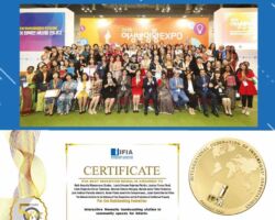 IFIA Best Invention Medal Is Awarded to Ruth Aracelis Manzanares Grados, Lucía Ximena Pejerrey Florián, Jessica Porras Real, Cielo Alejandra Cerna Tantalean, Desireé Timana Vergara, Deivid Junior Yábar Gamarra, José Anthoni Paredes Alarcón, Kevin Pablo Jaramillo Campomanes, Joseh David Martel Vilca from The National Institute for the Defense of Free Competition and the Protection of Intellectual Property of Peru for the invention” Interactive thematic handwashing station in community spaces for infants” IFIA Best Invention Medal Is Awarded to Ruth Aracelis Manzanares Grados, Lucía Ximena Pejerrey Florián, Jessica Porras Real, Cielo Alejandra Cerna Tantalean, Desireé Timana Vergara, Deivid Junior Yábar Gamarra, José Anthoni Paredes Alarcón, Kevin Pablo Jaramillo Campomanes, Joseh David Martel Vilca from The National Institute for the Defense of Free Competition and the Protection of Intellectual Property of Peru for the invention” Interactive thematic handwashing station in community spaces for infants”