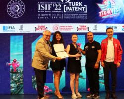 IFIA Best Academic Medal Awarded to Dr. Ramazan Unal and Barıs Baysal, From the Özyeğin University Technology Transfer Office for the invention ” 3 Degrees of Freedom Ankle Prosthesis” ISIF 2022, Samsun, Turkiye