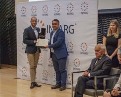 IFIA Medal Awarded to Monika Topa-Skwarczynska, Małgorzata Noworyta, Weronika Wałczyk and Joanna Ortyl from Politechnika Krakowska im. T. Kosciuszki for the invention ”Breakthrough for tomorrow's dentistry” INTARG 2022 - Katowice, Poland