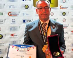 IFIA Medal Awarded to Jawad Kadhim Younus AlGathowan from Iraq for the invention “Manufacturing of a Nissan oil pump (Navara - Urvan), size 2500 cc, as a replacement for the original pump”