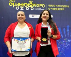 IFIA Medal Awarded to Shirley Sujey Evangelista Vergas, Martha Alejandra Ugarelli Galarza, John Alexander Taguio Yangali, from Peru, for the Invention “Smart Shelter for Camelids”