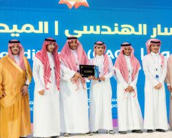 IFIA Best Invention Medal is Awarded to Ziad Mohammed Alghamdi, Hassan Salim Al Aidaroos, Fahad Abdullah Al-Maliki, Malik Abdulhamid Alrefai, Abdullah Abdulqadir Atoudi fromTechnical and Vocational Training Corporation, for the Outstanding Invention “Clay Air Conditioner (CAC)” in the Engineering Section