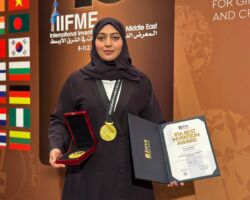 IFIA Best Invention Medal is Awarded to Duaa Nezar Khdary from Saudi Arabia, for the Outstanding Invention “Materials Filtration Device and Recycling Used Liquids”