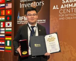 IFIA Best Invention Medal is Awarded to Kai Yu Tong, Disheng Xie, Shu Jing, and Wang Junming from China, for the Outstanding Invention “Bionic Artificial Muscle for Robotic Systems: XoMuscle and XoBrace”